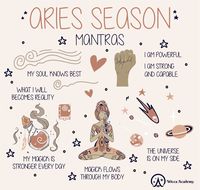 We’re in the last quarter of Aries season. There is still time to connect with the Aries energy. Make those vision boards & start thinking about the year ahead. When the sun visits the first sign of the zodiac, actions of initiation perfectly match the energy.