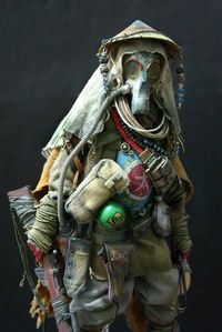 Dystopia, World War III By BHEAD, gas mask, respirator, post apoco,