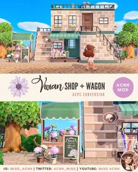 Miss Acnh on Instagram: "I needed this beautiful shop building AND flower wagon in my life 🥺 they are so versatile! I hope you are gonna enjoy these new goodies! Download link in bio 👆👆👆 Consider joining my patreon to support my work and get some exclusive perks!"