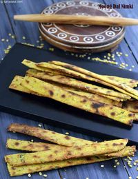 Moong Dal Nimki, Bengali Healthy Jar Snack recipe