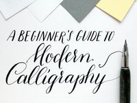 If you want to learn modern calligraphy, but have no idea how to get started, then you've come to the right place. I'll guide you through all the necessary steps to learn calligraphy: choosing nibs...