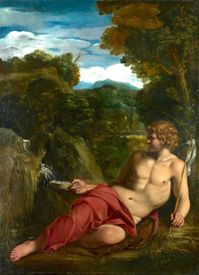 Circle of Annibale Carracci, Saint John the Baptist, early 17th century