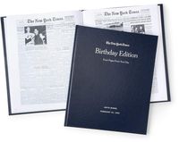 New York Times Custom Birthday Book