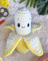 Banana Amigurumi Free Crochet Pattern • Spin a Yarn Crochet