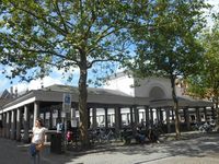 View on the 'Vismarkt' (fishmarket) in Brugge