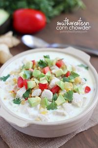 Quick & Easy Southwestern Corn Chowder made in one pot and in about 30 minutes! Comforting, filling and delicious!