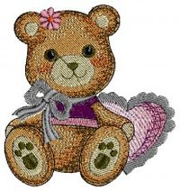 Teddy Gift Design free animal all free embroidery designs download