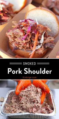 A complete guide to making incredible Smoked Pork Shoulder (Pork Butt) and crowd-loving Pulled Pork. Learn the tips and steps for tender pulled pork on your smoker. Plus a full video tutorial on how to smoke pork shoulder.