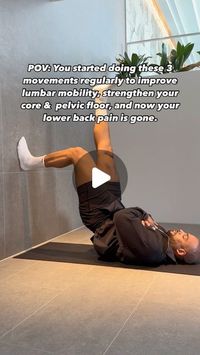 Anthony Green | Mobility on Instagram: "LOW BACK PAIN | PELVIC FLOOR   Try these three movements to improve lumbar spine mobility, strengthen your pelvic floor, and core.   This could help relieve pain and tension in your lower back.   Go for 45 to 60 seconds for each exercise.   Let me know how it goes  #lowbackpain #backpain #pain #mobility #movement #backpainrelief #pelvicfloor #core"