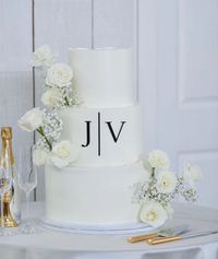 Acrylic Wedding Initials Cake Charm Elevate your wedding cake with our stunning Acrylic Wedding Initials Cake Charm. Perfectly designed to add a personalized touch to your special day, this elegant cake topper features your initials in a sleek and modern acrylic design. Features: Customizable: Choose your initials to create a unique and memorable touch. Elegant Design: Made from high-quality acrylic with a clean and sophisticated finish. Versatile: Ideal for cakes of all sizes, from classic tier