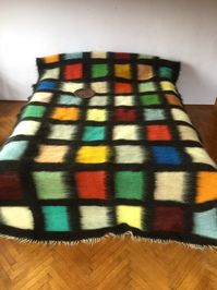 Made in Ukraine Fluffy Wool Blanket/duvet Black - Etsy Norway