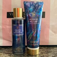 Victoria’s Secret Aquatic Allure 1 Fragrance Mist 250 Ml. 1 Fragrance Lotion 236 Ml. New