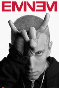 PRICES MAY VARY. High Quality Poster size: 91.5 x 61cms (36 x 24 Inches) Made in the UK Officially licensed Eminem Horns Poster