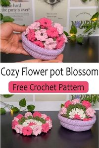 Crochet Flower Pot