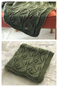 Leafy Baby Blanket Free Knitting Pattern