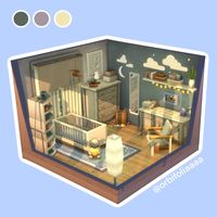 Basegame Nursery | #sims4 __  📍 EA ID: DopaminPlus ✅ No CC ❌ Not playtested (aesthetic only)  __  🔒 Packs used: 💜 Basegame   ___  🔎 #thesims4 #thesims #sims #ts4 #simstergram #sccregram #simscommunitybuilds #communitybuild #easims #ea #Basegame  @thesims