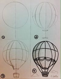 Hot Air Balloon Unit.. Could use with 4th or 5th grade to teach shadow and form