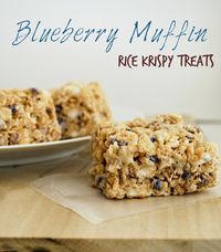 Mallow and Co.: Blueberry Muffin Rice Krispy Treats... a whole blog of rice crispy treat variations, this could be dangerous :)