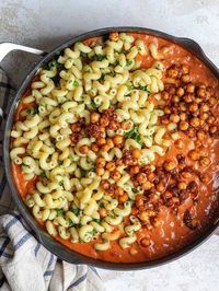 This Chickpea Paprikash is a twist on the traditional Chicken Paprikash, a flavorful & heart-warming Hungarian dish that's so simple to make!