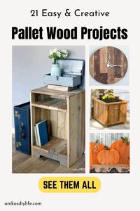 Pallet wood projects are still popular, and for good reason. Pallets are cheap; you can usually get them for free. They are perfect for rustic decor, or you can sand them smooth for a more polished look. All of these pallet wood projects are beginner-friendly and can be made in a day.