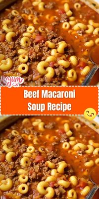 Beef Macaroni Soup is a hearty and comforting dish that combines the savory flavors of ground beef, rich tomato sauce, and warm spices with the classic texture of macaroni pasta. It’s a wholesome and filling soup that’s perfect for chilly days or when you’re in the mood for a satisfying meal that feels like home. This recipe is easy to make and is sure to be a hit with the whole family.