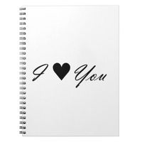 I Heart You.ai Notebook - valentines day gifts gift idea diy customize special couple love