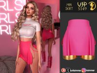 Mini Skirt S149 by turksimmer - The Sims 4 Download - SimsFinds.com