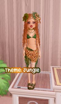 Dress to impress outfit theme jungle dti roblox