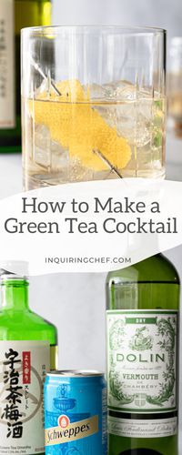 A little sweet, a little herbaceous, and 100% crisp and delicious. This low alcohol Green Tea Cocktail is made with tea-infused Japanese plum wine, and it’s about to become your latest obsession.