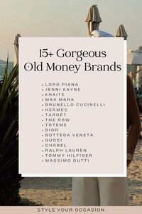 See 15+ old money women’s fashion brands for effortless chic style (+ which ones are actually affordable!). (quiet luxury style, fall fashion, old money outfit women, old money style, chic outfits, classy outfits, winter fashion outfits)