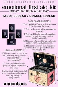 this tarot reading spread, Emotional First Aid Kit is for those days when it felt like nothing went right & the self doubt starts creeping in. this tarot spread / oracle spread is like unlocking your own emotional first aid kit.  find the emotional clarity & guidance needed. try this tarot spread today & let me know what you think!!