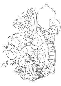 25 Lovely Cupcake Coloring Pages Your Toddler Will Love