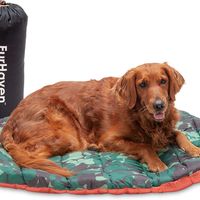 Furhaven Outdoor Travel Dog Bed for Large/Medium Dogs w/ Carry Bag, Washable