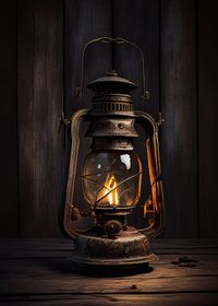 Digital Art Vintage Lantern - Etsy