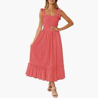 Watermelon Pink Bridesmaids Dress