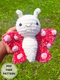 Crochet Plush Butterfly PDF Amigurumi Free Pattern - 500+ PDF Passo a Passo Amigurumi Receitas