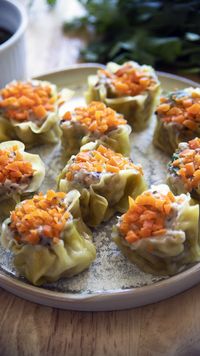 How do you make Shrimp and Chicken Shumai? I tell you, it is as easy as 1-2-3. In fact, I was hesitant to share this, because the recipe is very simple, I felt like it is irrelevant at all to measure the ingredients; so, I will just give you the basic of the recipe, BUT! You can actually eyeball it according to your liking, SO HERE IS THE RECIPE FOR THIS Shrimp and Chicken Shumai.