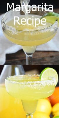 The Best Margarita Recipe made with a simple mixture of homemade margarita mix, tequila, and orange liqueur. Refreshing cocktail that can be made ahead.