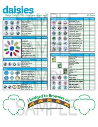 Girl Scouts DAISY Badge Tracking Chart UPDATED for 2023-2024 Instant Download Printable Keep Track of Badges Earned - Etsy