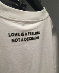 Love Is A Feeling Not A Decision Shirt Unisex Adult T-Shirt 100% cotton Fabric weight: 6.0 oz/y² (203.4 g/m²) Pre-shrunk Boxy fit Seamless double-needle 7⁄8″ (2.2 cm) collar Double-needle stitched sleeves and bottom hem Print care: *Machine wash cold, inside-out, gentle cycle with mild detergent and similar colors. Use non-chlorine bleach, only when necessary. No fabric softeners. *Tumble dry low, or hang-dry for longest life. *Cool iron inside-out if necessary. Do not iron decoration. *Do not d