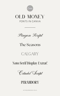 Thanks to the recent meteoric rise of Sofia Richie, and nostalgic flashbacks to the eternally popular movie, The Parent Trap, ‘old money aesthetic’ has never been more in demand. So, what is ‘old money aesthetic’ and how can you bring a little more of it into your brand?.#BusinessFonts #Typography #GraphicDesign #FontInspiration #ProfessionalFonts #CreativeFonts #FontObsessed #FontLove