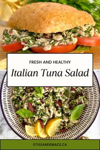 Full of fresh Italian flavours, this healthy spin on tuna salad will brighten up your lunch routine!