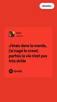 Paroles Spotify goal de josman