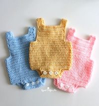 Crochet Baby Romper | Repeat Crafter Me | Bloglovin’