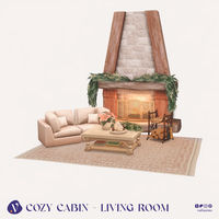 Celebrate Christmas in the Sims with this cozy living room set.