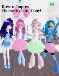 Dress to Impress inspired outfit ( MLP ) (Im PinkyPie)