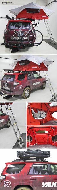 Go camping anywhere your vehicle takes you with this rooftop tent from Yakima.