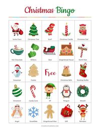 Christmas Bingo - Download Free Printables