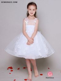 Short Ballroom Lace Pageant Dress with Butterfly Ref#EFL41 at GemGrace. #FlowerGirlDresses Shop now to get $10 off. Pro custom-made service for wedding dress, formal dress. View Flower Girl Dresses,First Communion Dresses,Wedding Dresses for Girls,White Flower Girl Dresses for more ideas. Click to shop now! #BuyableFlowerGirlDresses #whiteFlowerGirlDresses