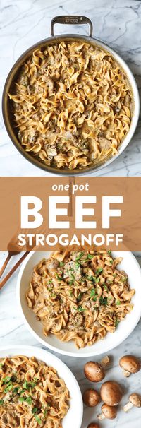 One Pot Beef Stroganoff | Damn Delicious